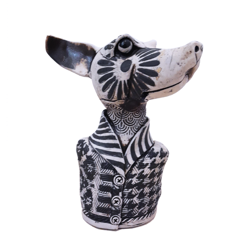 Fiona Tunnicliffe, "Dog", Hand Built Ceramic, ​200mm height