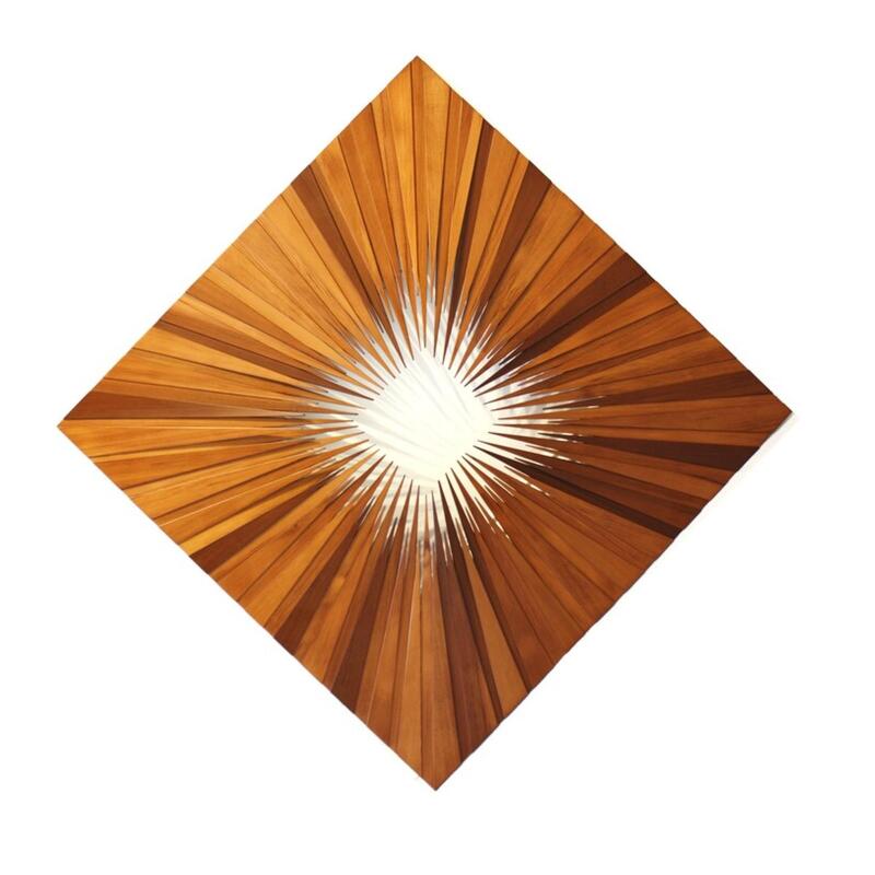 "Diamond in the Rough", Timber Wall Sculpture, 1250 x 1250mm, 2022
