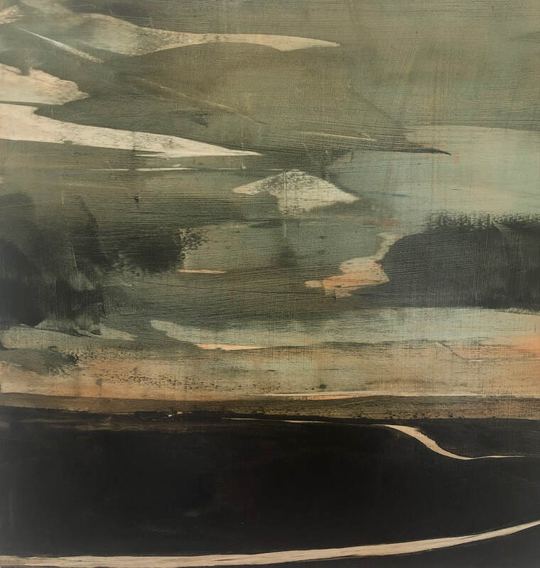 Jennie De Groot- "A long way from home", Oil on Panel, 600 x 600mm, 2022