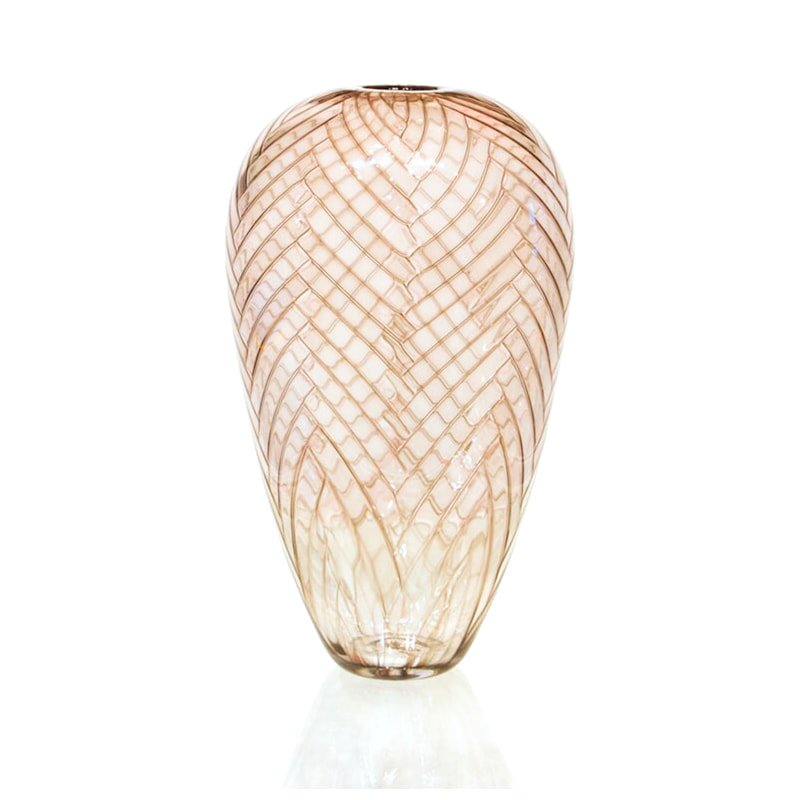 Justin Culina, "Nikau Vase (Bronze)", Hand Blown Glass, 350mm height, 2022