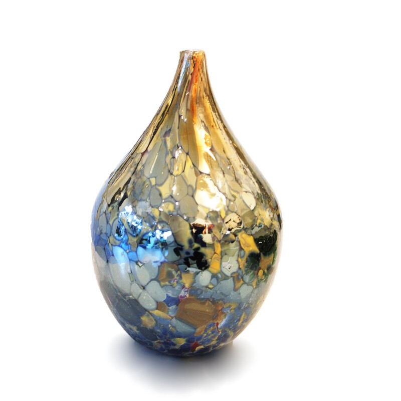 Keith Grinter, "Lustre Vase", Hand Blown Glass, 280 H x 180mm W, 2020