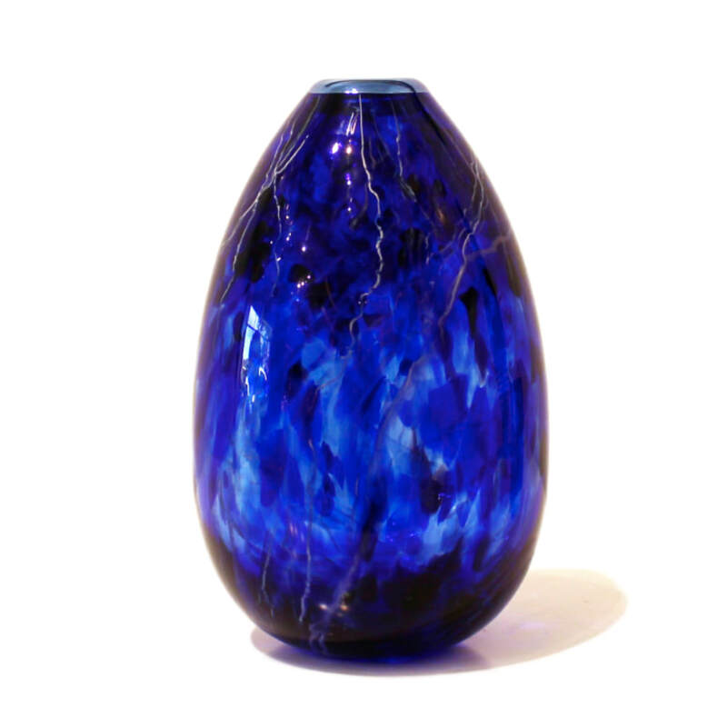 Keith Grinter, "Teardrop Vase", Hand Blown Glass, 260mm Tall, 2023