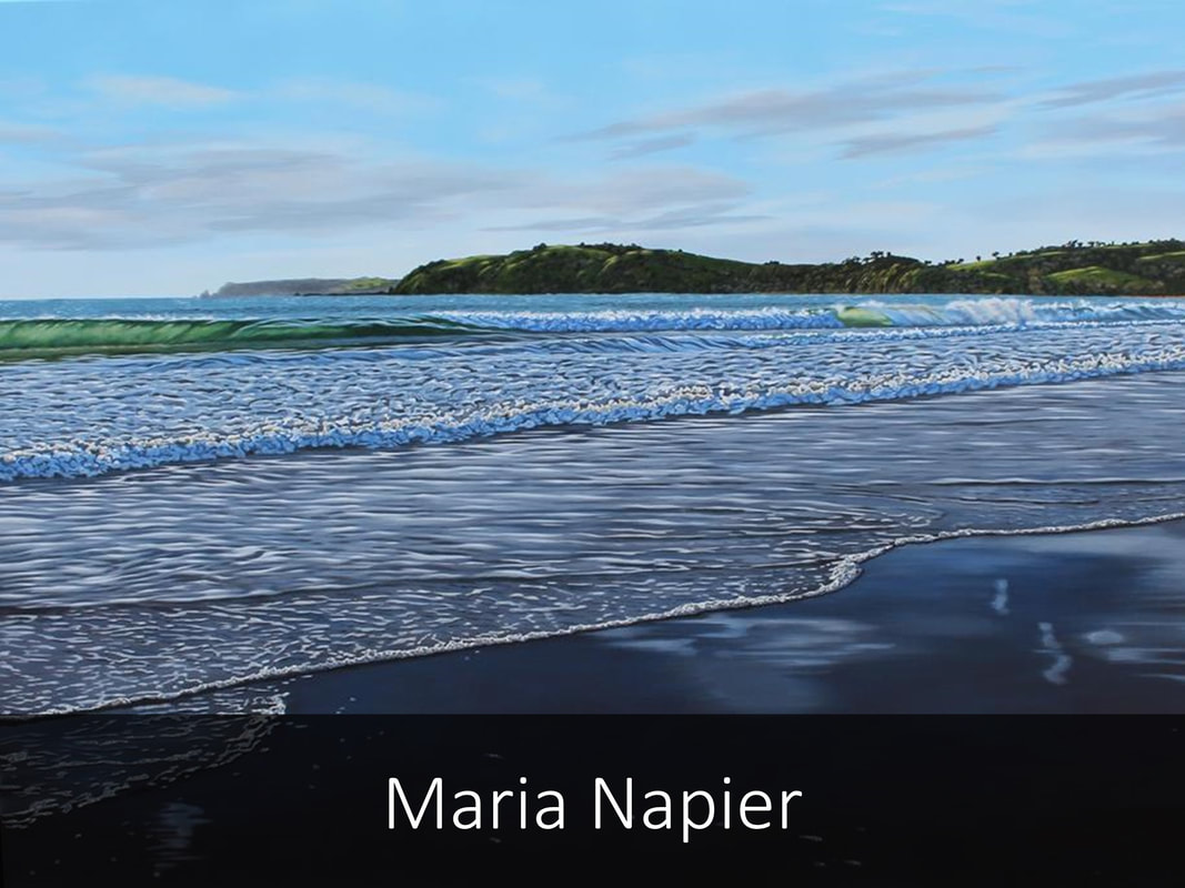 Maria Napier Paintings Available at Black Door Gallery | Buy New Zealand ArtPicture