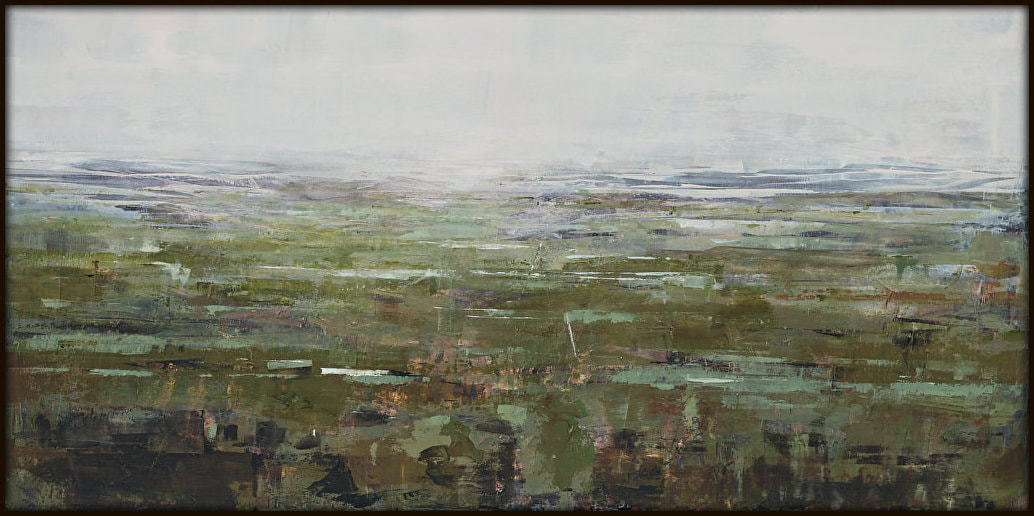 Jennie De Groot, "Who do you remember me as?", Oil on Panel, Black Tray Frame, 630 x 1230mm, 2020, SOLD