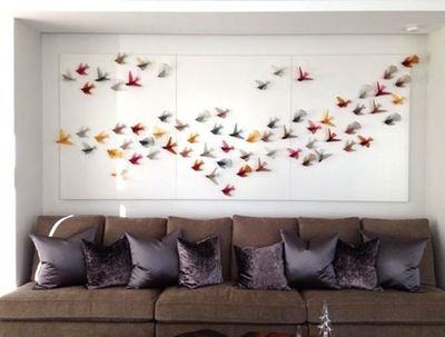 Lukeke Design Glass Birds Installed in a Home on the Wall