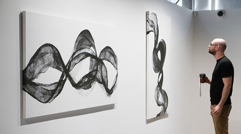 Neala Glass Artwork In Situ | Black Door Gallery