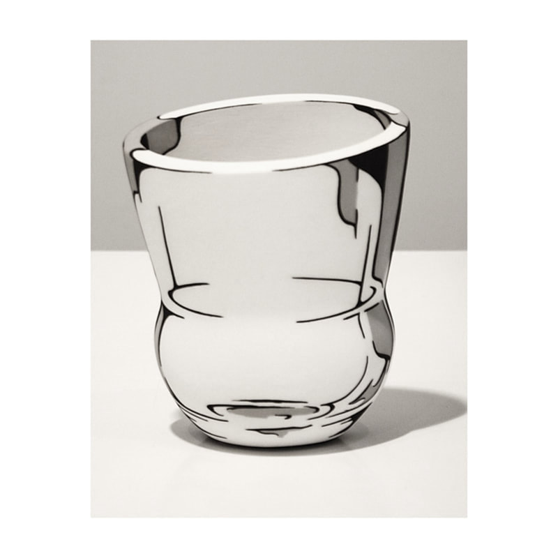 Alice Rose- "Mirage Vase- Glass Reflection", Ceramic, 15cm H, 2021, SOLD