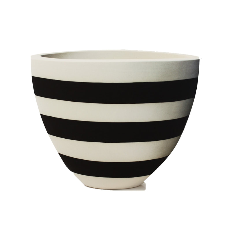 Alice Rose, "Black Stripe", Ceramic, 15cm tall, 2020