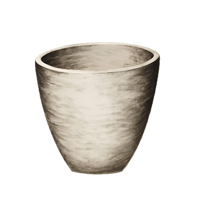 Alice Rose, "Charcoal Sketch", Ceramic, 2020