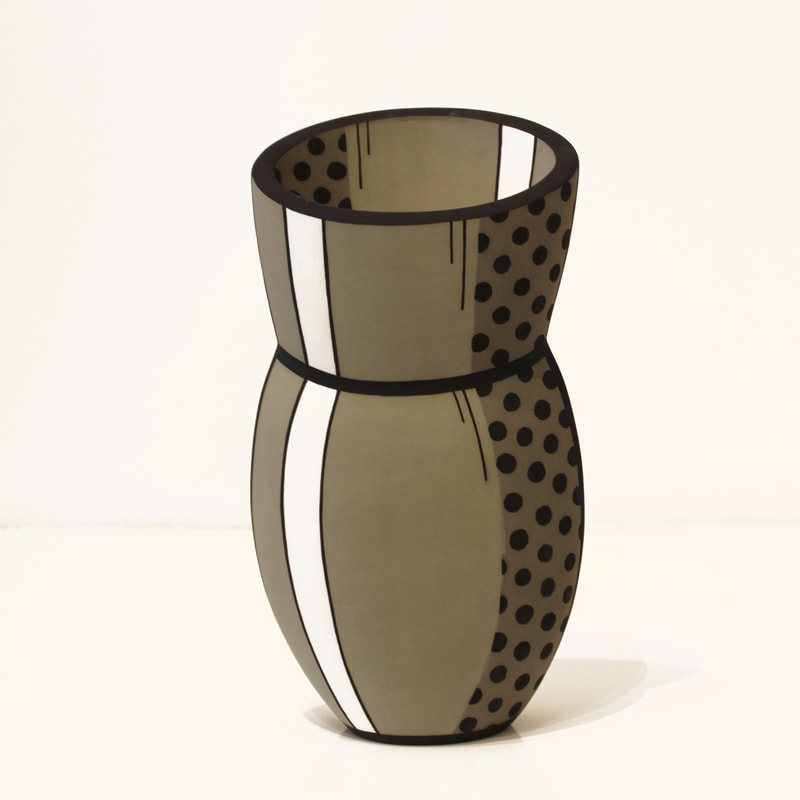 Alice Rose, "Fabric", Ceramic,  260mm height, 2023