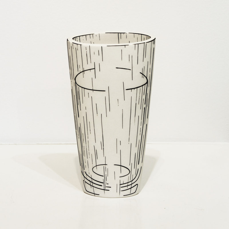 Alice Rose, "Illustration Glass", Ceramic, 22.5cm Height, 2022
