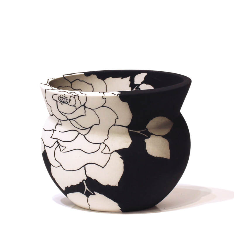 Alice Rose, "Mirage Vase - Rose", 150 x 150mm, Ceramic, 2023