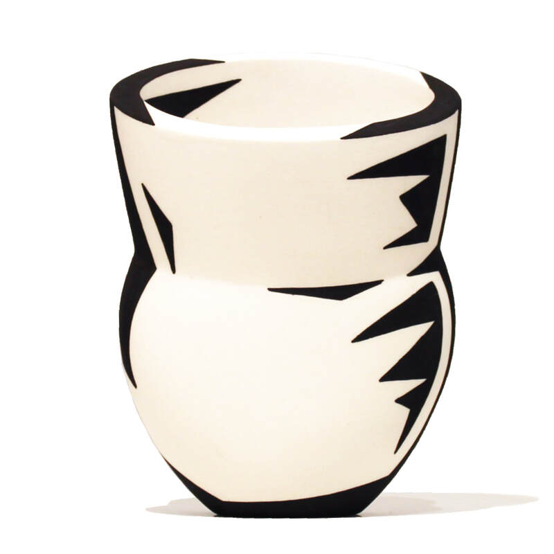 Alice Rose, "Shadow Vase", Ceramic, 160mm Height, 2023