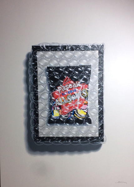 Alice Toomer, Pop Art", Acrylic on gesso panel, 800 x 550 mm, 2017, SOLD