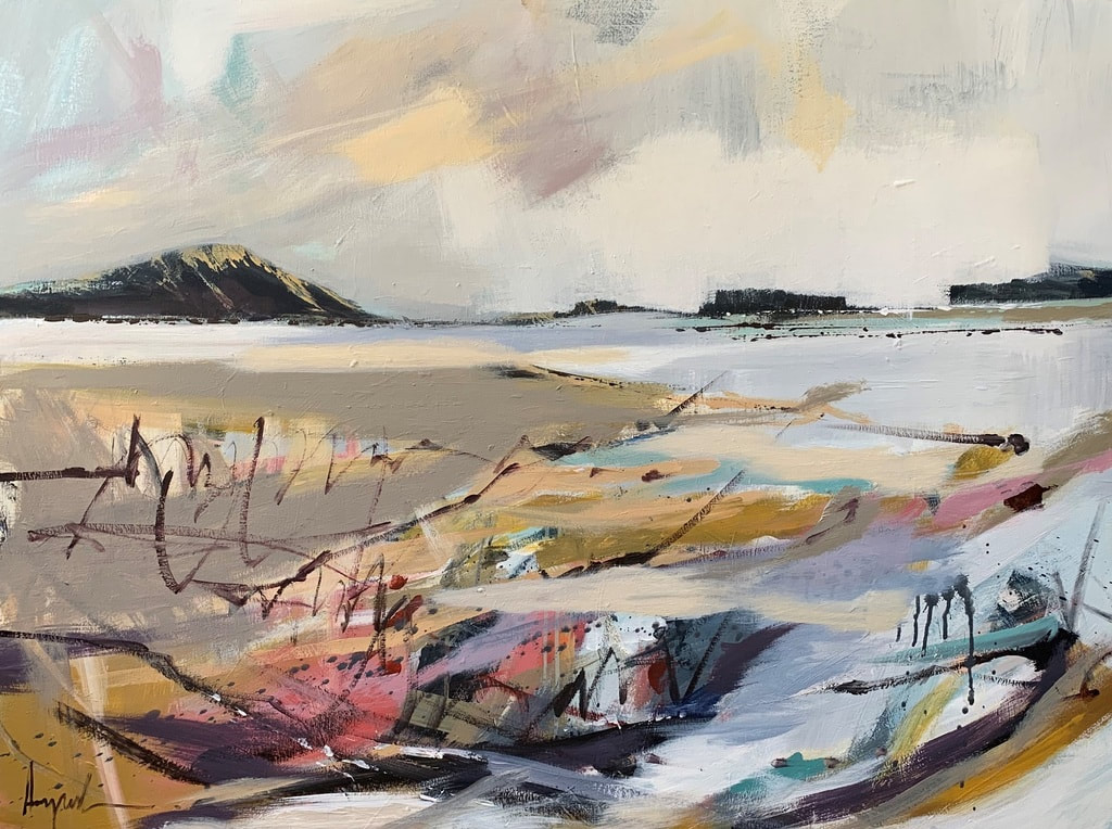 Angela Maritz, "Pastel Skies I", Acrylic on Canvas, 900 x 1200mm, 2019, Landscape Painting New Zealand