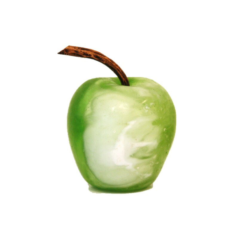 Brian Chrystall, "Green Apple", Cast Glass and Copper, 70 x 100mm, 2020, SOLD
