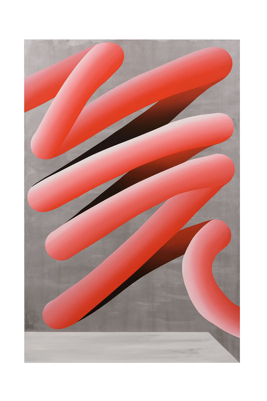 Cam Edward, "Big Red", Acrylic on Canvas, 1500 x 1000mm, 2018