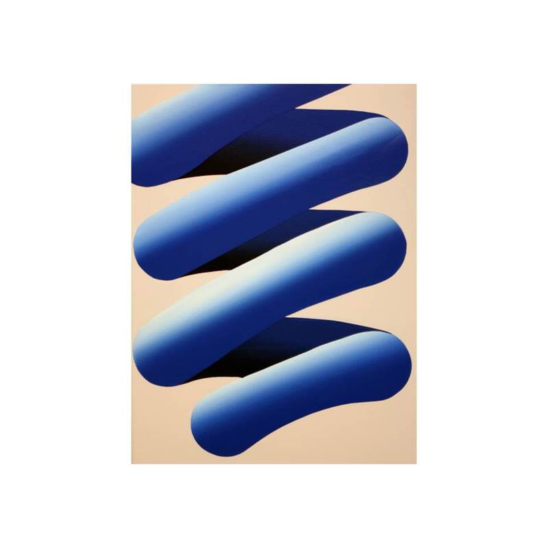 Cam Edward, "Little Blue", ​400 x 300mm, Acrylic on Canvas, 2018