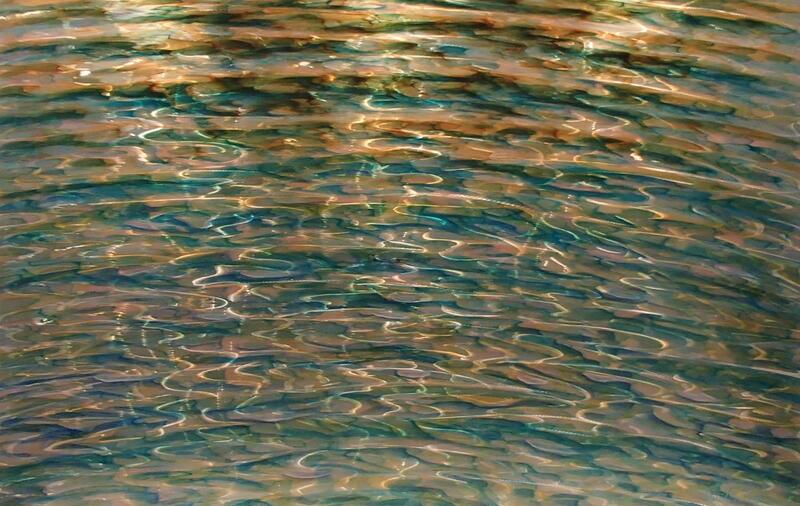 David Ardley, "Liquid Paua", Mussini Resin Oil on Aluminium, 800 x 1250mm, 2016