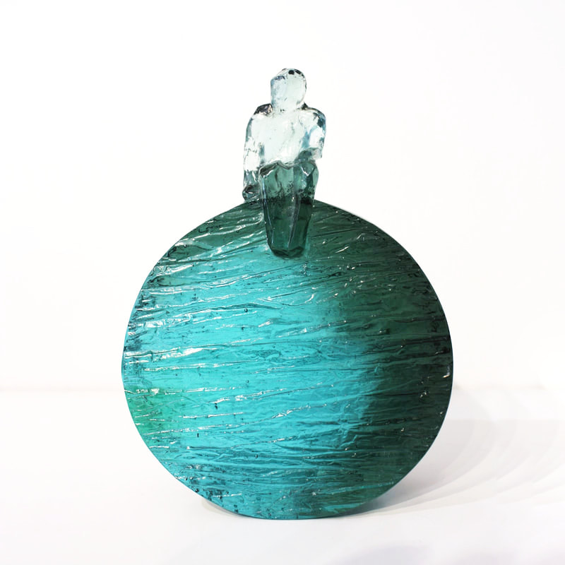 Di Tocker, "Small Odyssey", Handcrafted Lead Crystal Glass, H 200 x W 145 x D 65mm, 2022