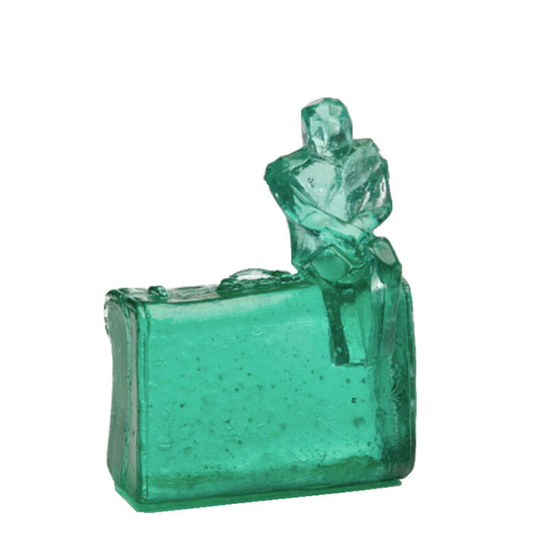 Di Tocker, "​​Traveller (Bright Green)", Lead Crystal Glass, H 122 x W 90 x D 55mm, 2023