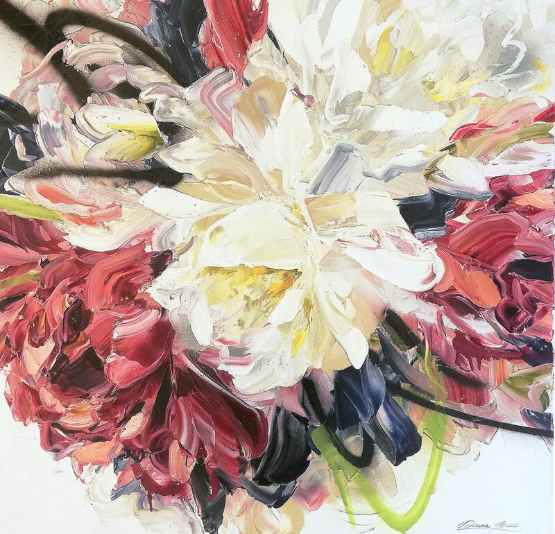 Diana Peel- "Vivid Series", Oil on Canvas, 760 x 760mm, 2021