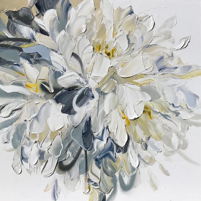 Diana Peel- "Fragile-Series I", Oil on Canvas, 1000 x 1000mm, 2021