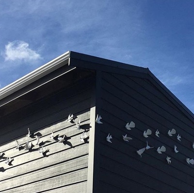 Lukeke Design | Glass Bird Flock Display 