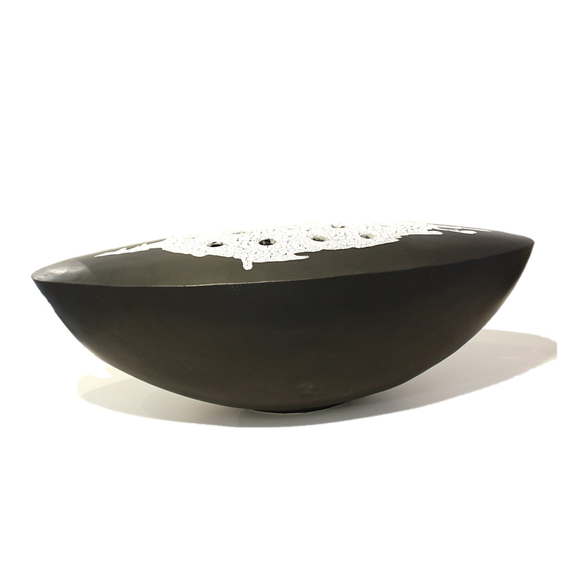 Graham Ambrose- "Muriwai Ark", Hand Thrown Ceramic, Textured Glaze, 800 W x 300 H, SOLD