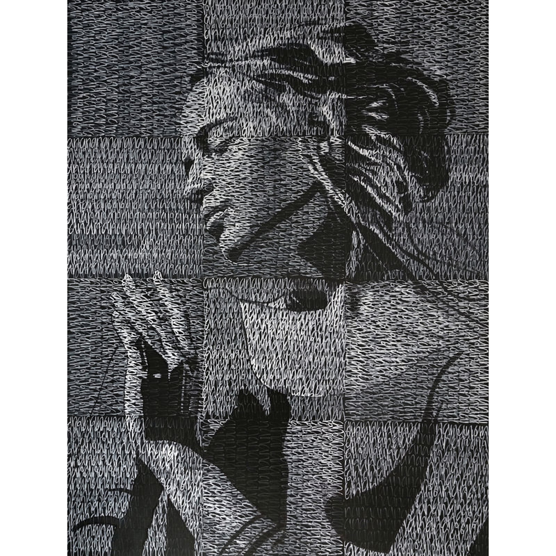 Harry Moores "Alicia (Grid)", Acrylic on Canvas, 2400 x 1800mm, 2023