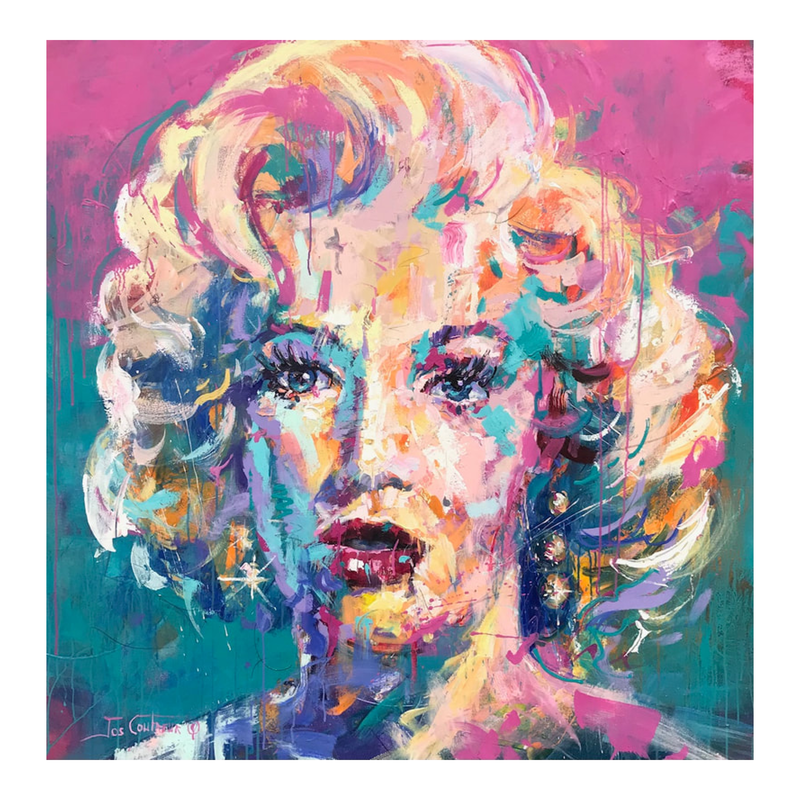 Jos Coufreur, "Marilyn", Acrylic on Canvas, 1200 x 1200mm