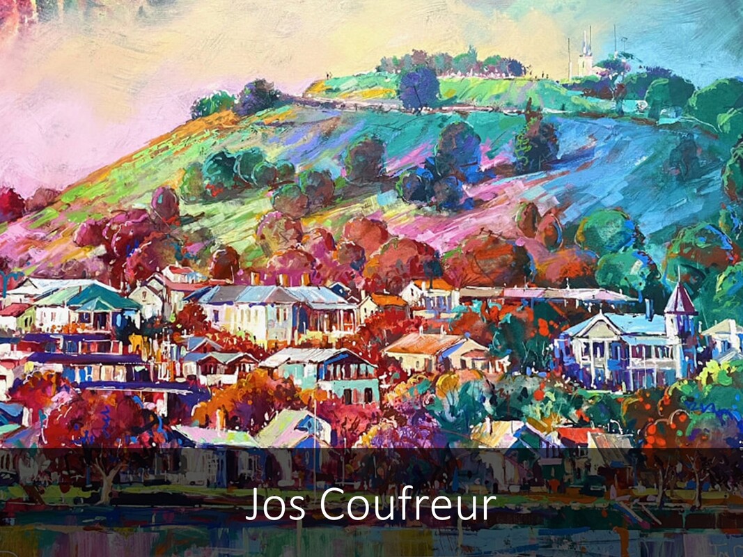 Jos Coufreur Paintings Available at Black Door Gallery | Buy New Zealand ArtPicture