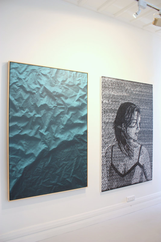 Kaye McGarva Artwork In Situ At Black Door Gallery