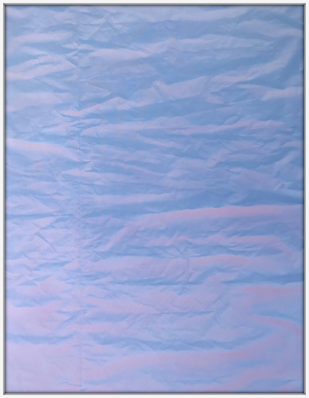 Kaye McGarva- "He Said, She Said", Acrylic on Canvas, White Tray Frame, 1250 x 950mm, 2021