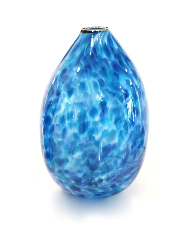 Keith Grinter, "Teardrop Vase (Aqua Blue)", Hand Blown Glass, 320mm height