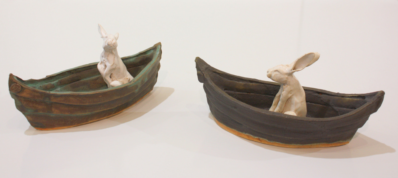 Kylie Matheson- "Drifters", Ceramic Sculptures, 17 x 8 x 7cm, 2021