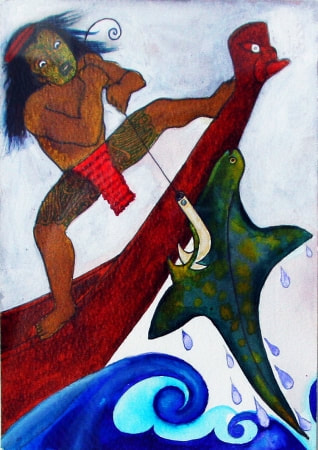 "Maui I", By Robyn Kahukiwa