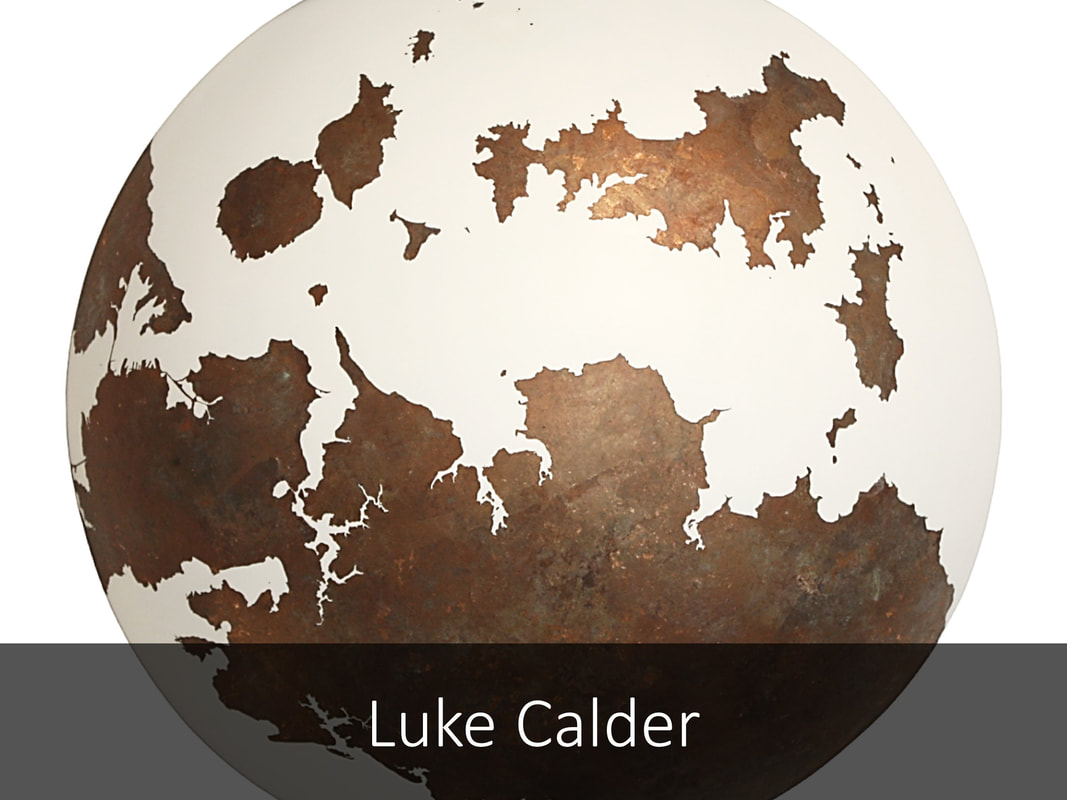 Buy and View works by Luke Calder- Wall Sculptures with mapsPicture