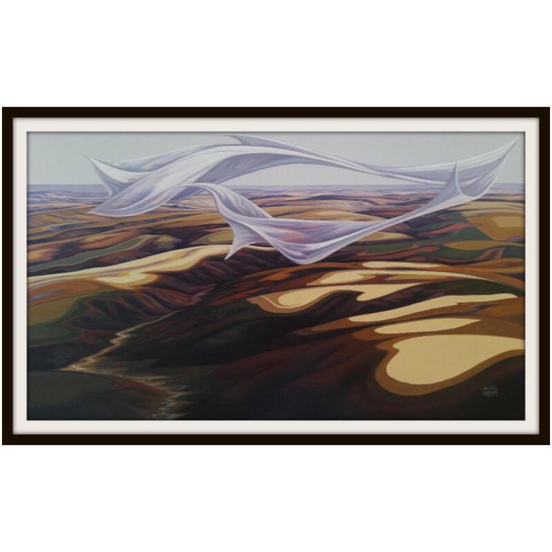 "Cloud Dance", Oil on Board(Framed)
1320 x 830mm (Framed Size), Archival Framed, 2020