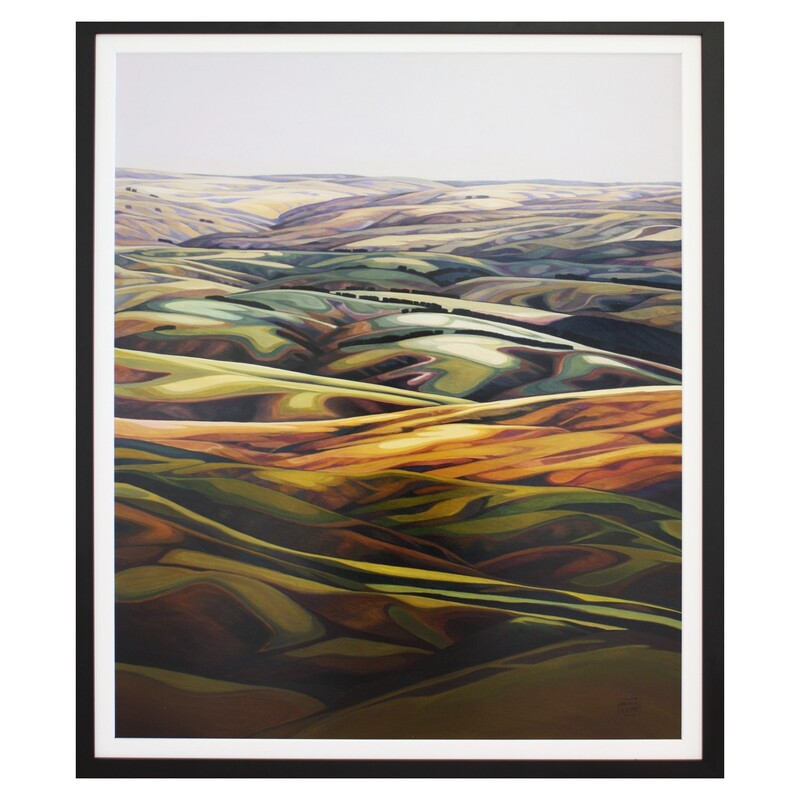 Maria Kemp- "Quilting Otago Landscape”, Oil on Board, 1030 x 875mm, 2022