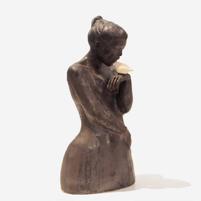 Mariska De Jager, "Harmony", Hand Built Ceramic, Sculpture, 370 H x 180 W x 120mm D, 2023