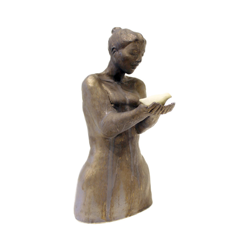 Mariska De Jager, "Harmony", Hand Built Ceramic Sculpture, 190 x 350mm, 2022
