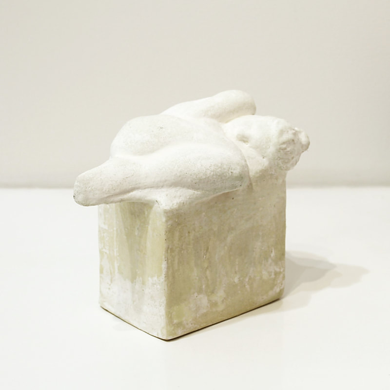 Mariska De Jager, "Resting", Hand Built Ceramic Sculpture, 180 x 210 x 120mm, 2023