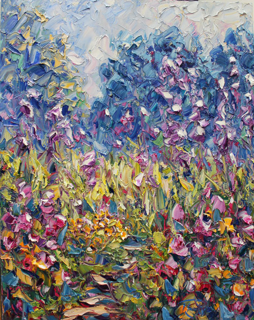 Richard Ponder- "The Wild Garden", Oil on Canvas, 710 x 580mm, 2019