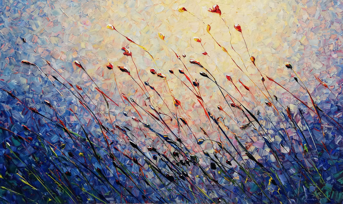 Richard Ponder- "A Thought in the Breeze", Impasto Oil on Canvas, 1520 x 910mm, 2022