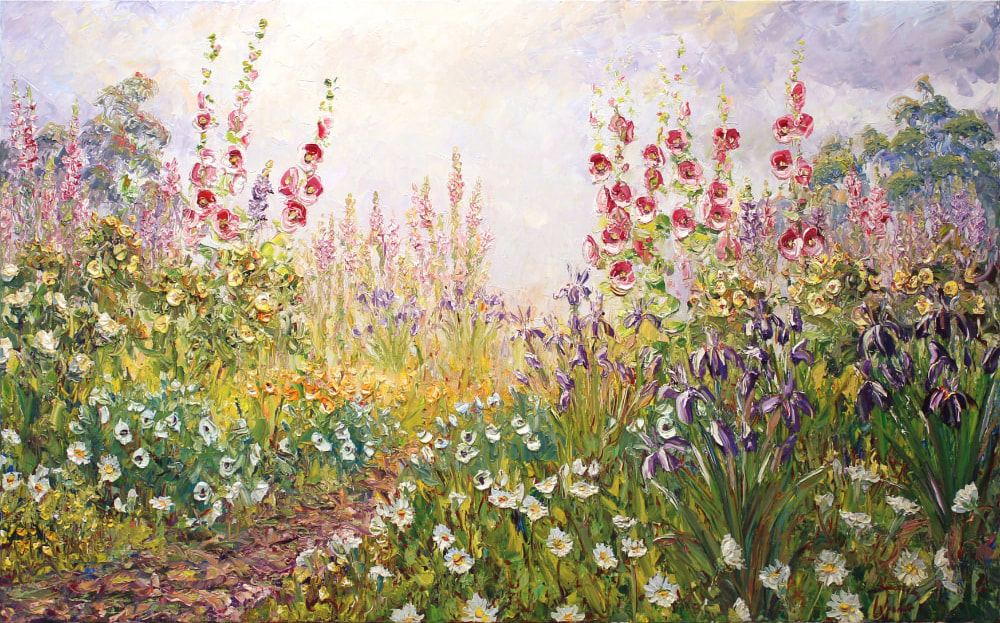 Richard Ponder, "Floral Harmony", Oil on Canvas, 910 x 1520mm, 2023