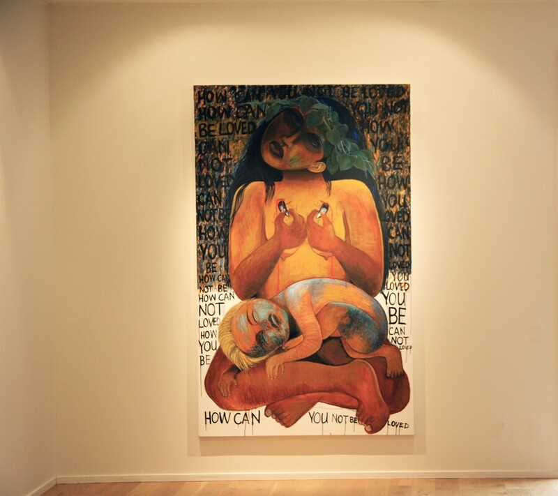 Robyn Kahukiwa, "Haehae", In Situ (Exhibition Nga Atua, 2012)