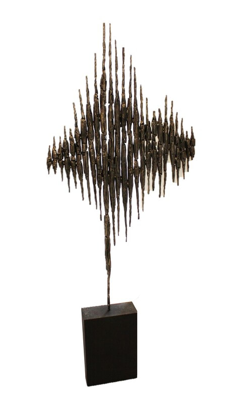 Sebastien Jaunas- "L'Orage: Thunderstorm", Steel Sculpture, 2010 H x 740 W x 125mm D
