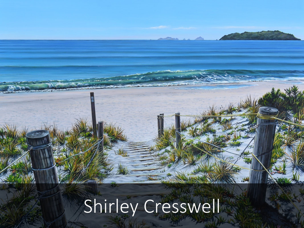 Shirley Cresswell Paintings Available at Black Door Gallery | Buy New Zealand ArtPicture