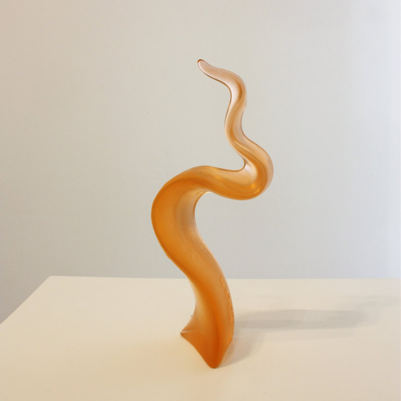 Sofia Anthineou- "Small Dream Series (Apricot)", Cast Glass, H 220 x W 80 x D 50mm
